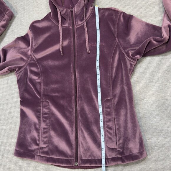 Columbia Womens Purple Full Zip Fleece Jacket Lined Pockets Hooded Size Medium - Picture 11 of 14
